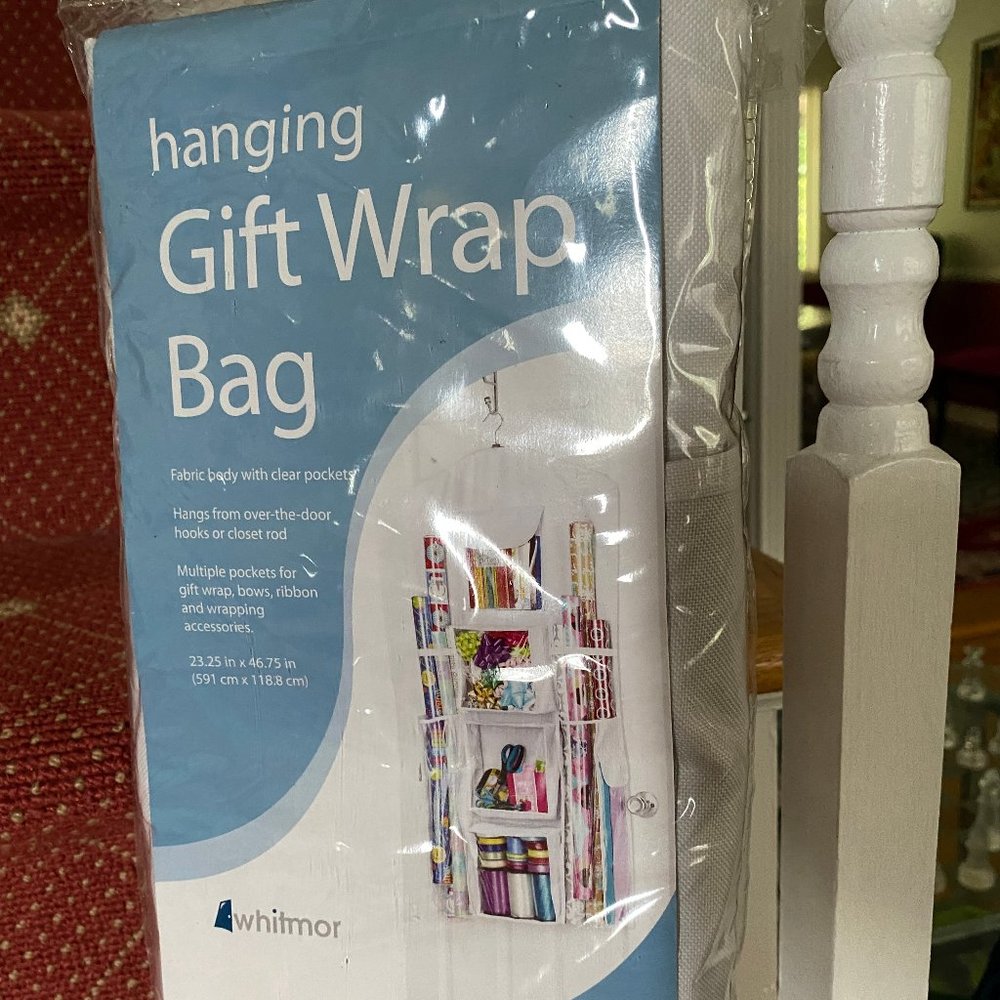 NWOT Hanging Gift Wrap Organizer
